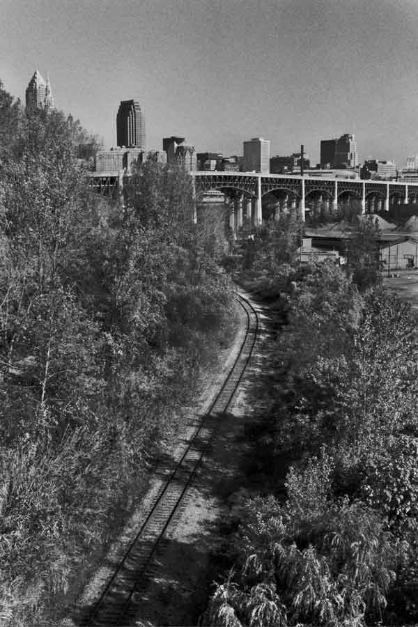 Black and White Film Photography: Approaching Cleveland